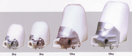 0.5kg～2000トンクラスの20.0kgまで各種形状製造いたします。